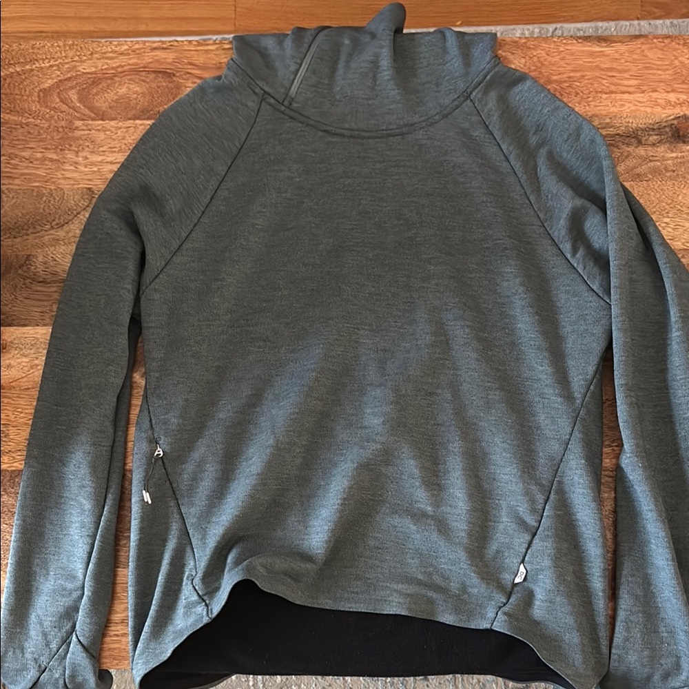 Gray Cowl Neck Pullover
